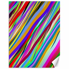 Multi Color Tangled Ribbons Background Wallpaper Canvas 18  X 24   by Amaryn4rt