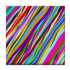 Multi Color Tangled Ribbons Background Wallpaper Face Towel by Amaryn4rt