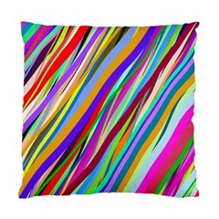 Multi Color Tangled Ribbons Background Wallpaper Standard Cushion Case (one Side) by Amaryn4rt