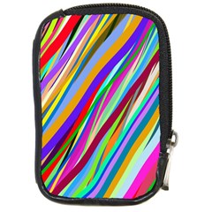 Multi Color Tangled Ribbons Background Wallpaper Compact Camera Cases by Amaryn4rt