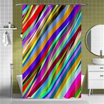 Multi Color Tangled Ribbons Background Wallpaper Shower Curtain 48  x 72  (Small)  Curtain(48  X 72 ) - 42.18 x64.8  Curtain(48  X 72 )