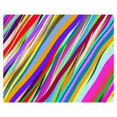 Multi Color Tangled Ribbons Background Wallpaper Double Sided Flano Blanket (medium)  by Amaryn4rt