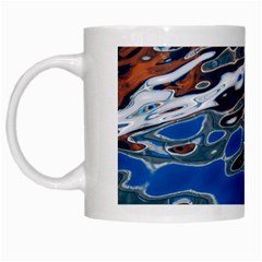 Colorful Reflections In Water White Mugs by Amaryn4rt