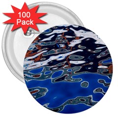 Colorful Reflections In Water 3  Buttons (100 Pack)  by Amaryn4rt