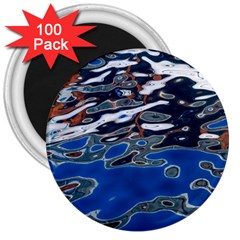 Colorful Reflections In Water 3  Magnets (100 Pack)