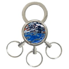 Colorful Reflections In Water 3-ring Key Chains by Amaryn4rt