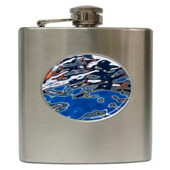 Colorful Reflections In Water Hip Flask (6 Oz) by Amaryn4rt