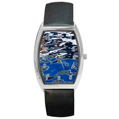 Colorful Reflections In Water Barrel Style Metal Watch by Amaryn4rt