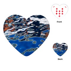 Colorful Reflections In Water Playing Cards (heart)  by Amaryn4rt