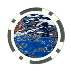 Colorful Reflections In Water Poker Chip Card Guard by Amaryn4rt