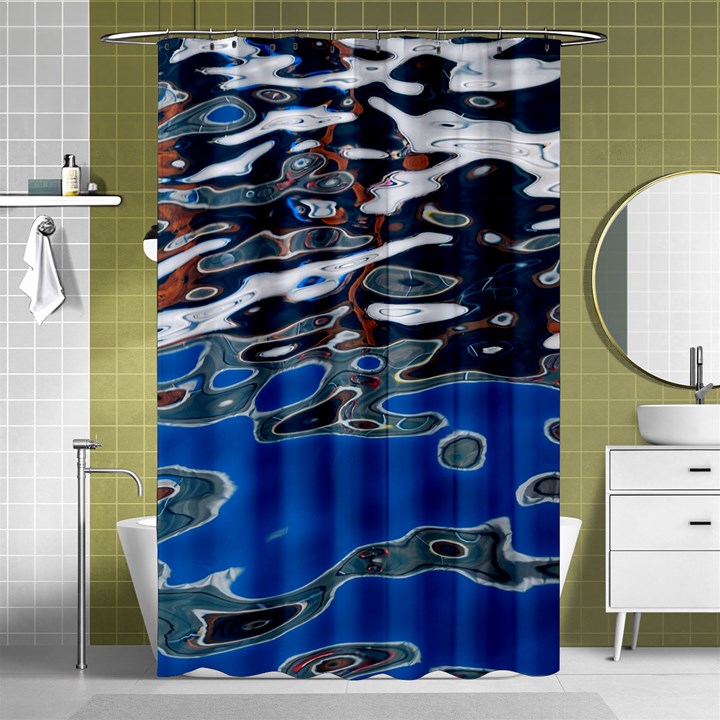 Colorful Reflections In Water Shower Curtain 48  x 72  (Small) 