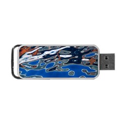 Colorful Reflections In Water Portable Usb Flash (two Sides) by Amaryn4rt