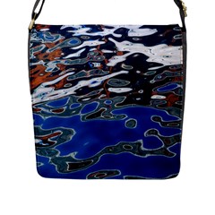 Colorful Reflections In Water Flap Messenger Bag (l)  by Amaryn4rt