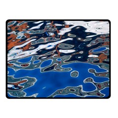 Colorful Reflections In Water Double Sided Fleece Blanket (small)  by Amaryn4rt