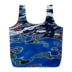 Colorful Reflections In Water Full Print Recycle Bags (l)  by Amaryn4rt