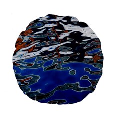 Colorful Reflections In Water Standard 15  Premium Flano Round Cushions by Amaryn4rt