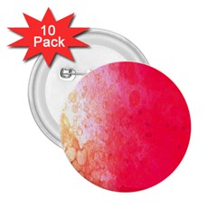 Abstract Red And Gold Ink Blot Gradient 2 25  Buttons (10 Pack)  by Amaryn4rt