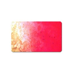 Abstract Red And Gold Ink Blot Gradient Magnet (name Card) by Amaryn4rt