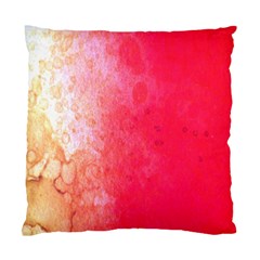 Abstract Red And Gold Ink Blot Gradient Standard Cushion Case (one Side) by Amaryn4rt