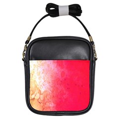 Abstract Red And Gold Ink Blot Gradient Girls Sling Bags by Amaryn4rt