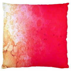 Abstract Red And Gold Ink Blot Gradient Large Cushion Case (two Sides) by Amaryn4rt