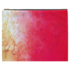 Abstract Red And Gold Ink Blot Gradient Cosmetic Bag (xxxl)  by Amaryn4rt