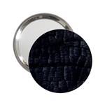 Black Burnt Wood Texture 2.25  Handbag Mirrors Front