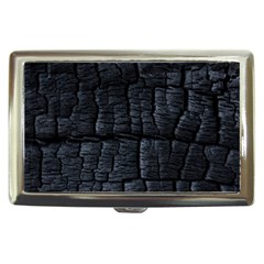 Black Burnt Wood Texture Cigarette Money Cases by Amaryn4rt