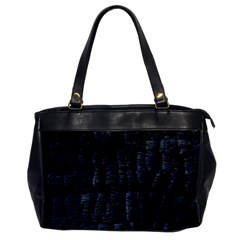 Black Burnt Wood Texture Office Handbags by Amaryn4rt