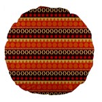 Abstract Lines Seamless Art  Pattern Large 18  Premium Flano Round Cushions Back