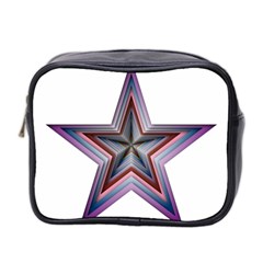 Star Abstract Geometric Art Mini Toiletries Bag 2-side by Amaryn4rt