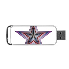 Star Abstract Geometric Art Portable Usb Flash (one Side) by Amaryn4rt