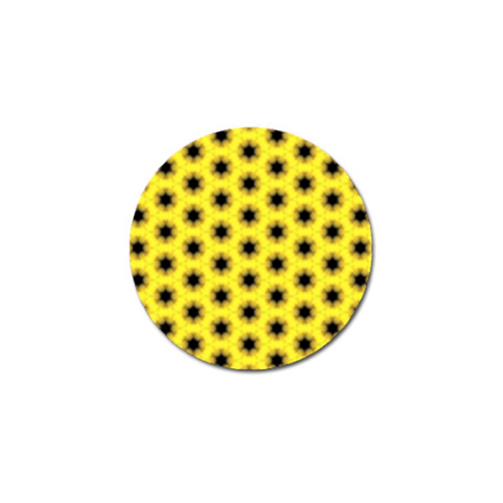 Yellow Fractal In Kaleidoscope Golf Ball Marker (10 pack)