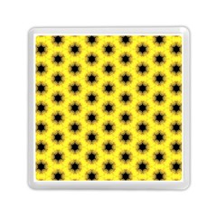 Yellow Fractal In Kaleidoscope Memory Card Reader (square)  by Amaryn4rt