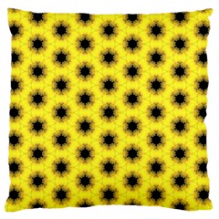 Yellow Fractal In Kaleidoscope Standard Flano Cushion Case (one Side) by Amaryn4rt