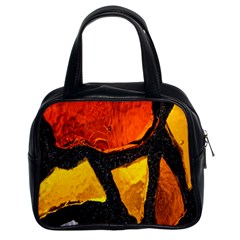 Colorful Glass Mosaic Art And Abstract Wall Background Classic Handbags (2 Sides) by Amaryn4rt