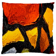 Colorful Glass Mosaic Art And Abstract Wall Background Standard Flano Cushion Case (one Side) by Amaryn4rt