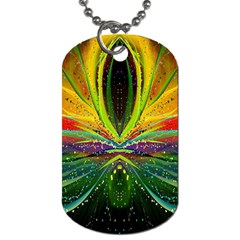 Future Abstract Desktop Wallpaper Dog Tag (one Side) by Amaryn4rt