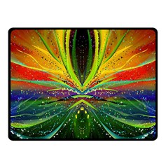 Future Abstract Desktop Wallpaper Double Sided Fleece Blanket (small)  by Amaryn4rt