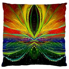 Future Abstract Desktop Wallpaper Large Flano Cushion Case (two Sides) by Amaryn4rt