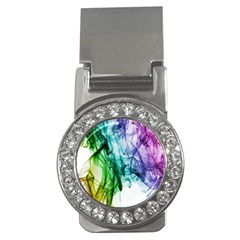 Colour Smoke Rainbow Color Design Money Clips (cz)  by Amaryn4rt