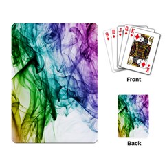 Colour Smoke Rainbow Color Design Playing Card by Amaryn4rt