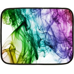 Colour Smoke Rainbow Color Design Double Sided Fleece Blanket (mini)  by Amaryn4rt