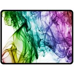 Colour Smoke Rainbow Color Design Fleece Blanket (Large)  80 x60  Blanket Front