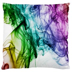 Colour Smoke Rainbow Color Design Large Cushion Case (two Sides) by Amaryn4rt