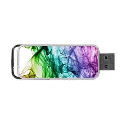 Colour Smoke Rainbow Color Design Portable Usb Flash (one Side) by Amaryn4rt