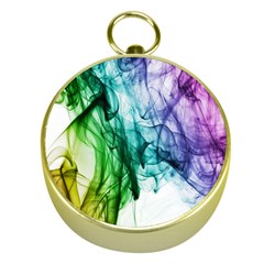 Colour Smoke Rainbow Color Design Gold Compasses by Amaryn4rt