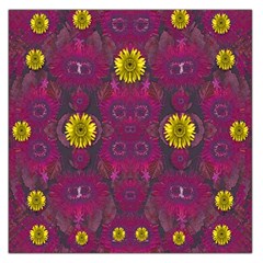 Colors And Wonderful Sun  Flowers Large Satin Scarf (square) by pepitasart