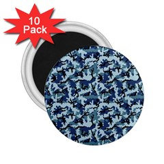 Navy Camouflage 2 25  Magnets (10 Pack)  by sifis