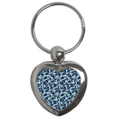 Navy Camouflage Key Chains (heart)  by sifis